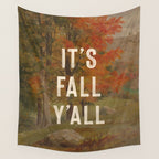 It's Fall Y'All Wall Tapestry Gallery Image 4