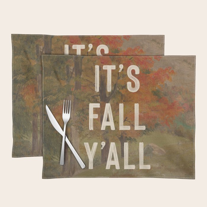 It's Fall Y'All Placemat Gallery Image 1