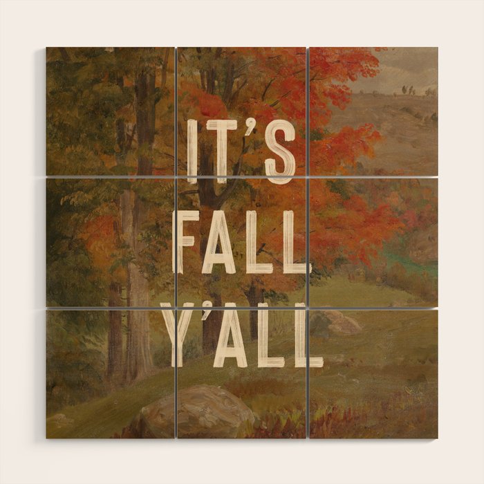 It's Fall Y'All Wood Wall Art Gallery Image 1