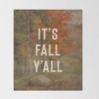 It's Fall Y'All Throw Blanket Gallery Image 2