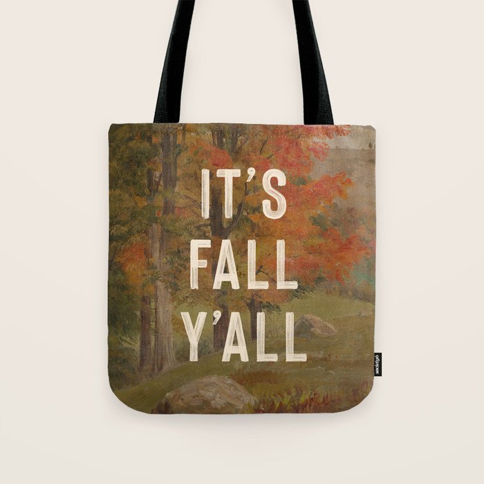 It's Fall Y'All Tote Bag Gallery Image 1