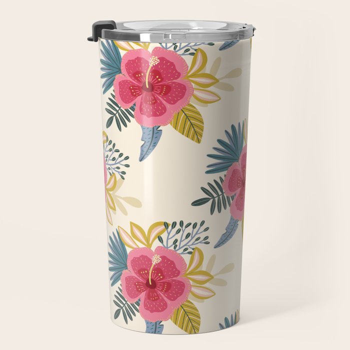 Tropical Floral Travel Mug Gallery Image 3