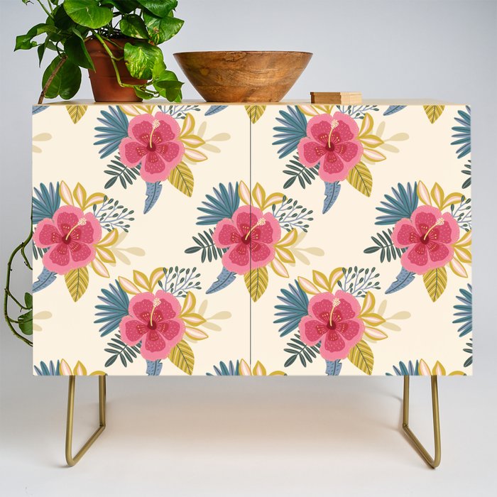 Tropical Floral Credenza Gallery Image 1