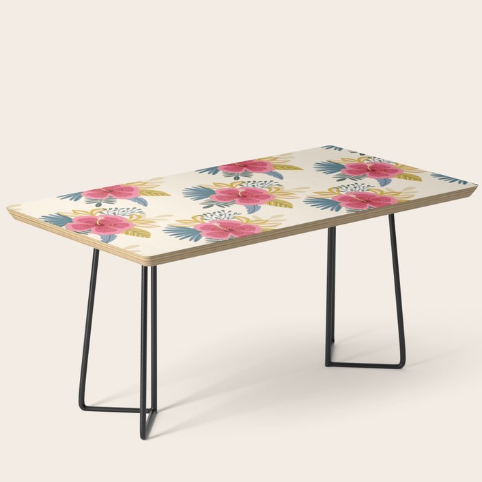 Tropical Floral Coffee Table Gallery Image 1