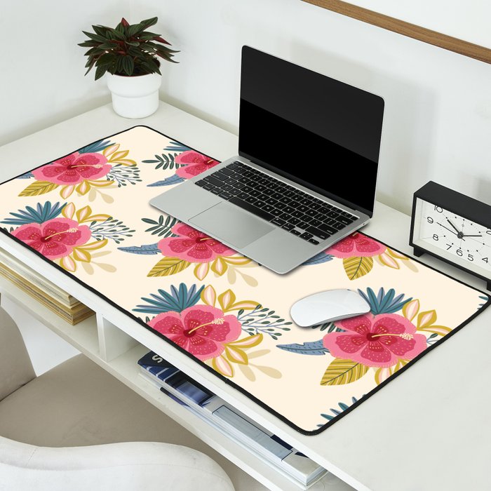 Tropical Floral Desk Mat Gallery Image 2