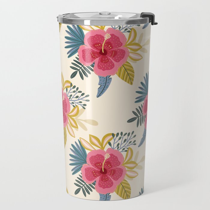 Tropical Floral Travel Mug Gallery Image 2