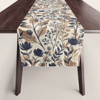 Moody Blooms Dark Neutral Table Runner Gallery Image 1