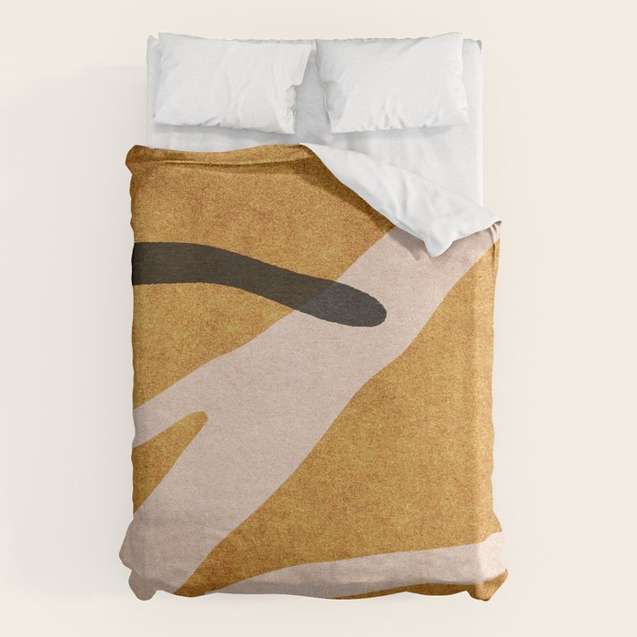 ABSTRACT ALPHABET / Script T Duvet Cover Gallery Image 1