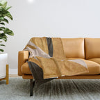 ABSTRACT ALPHABET / Script T Throw Blanket Gallery Image 1