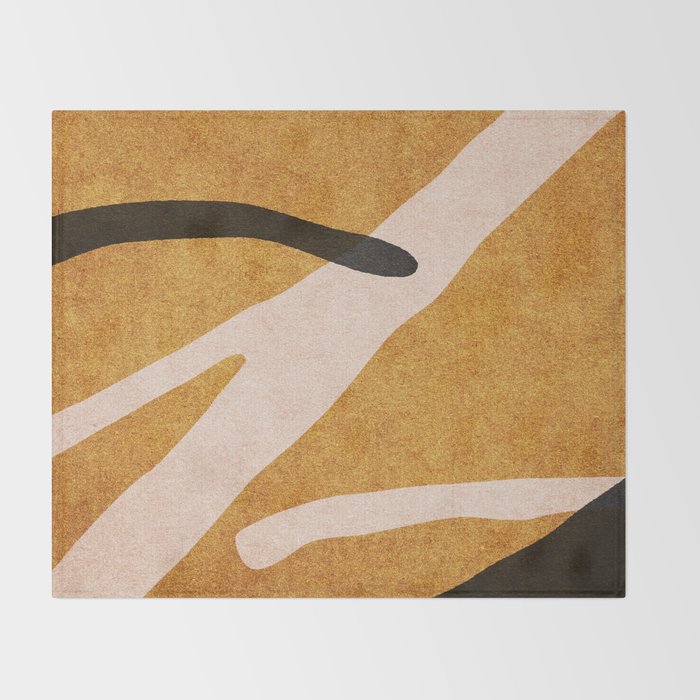 ABSTRACT ALPHABET / Script T Throw Blanket Gallery Image 2