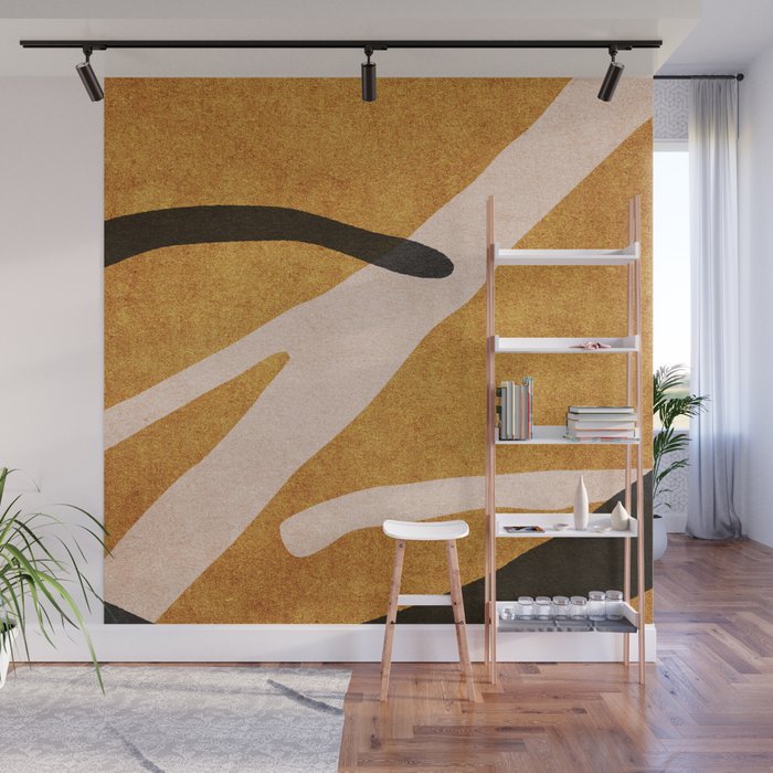 ABSTRACT ALPHABET / Script T Wall Mural Gallery Image 1