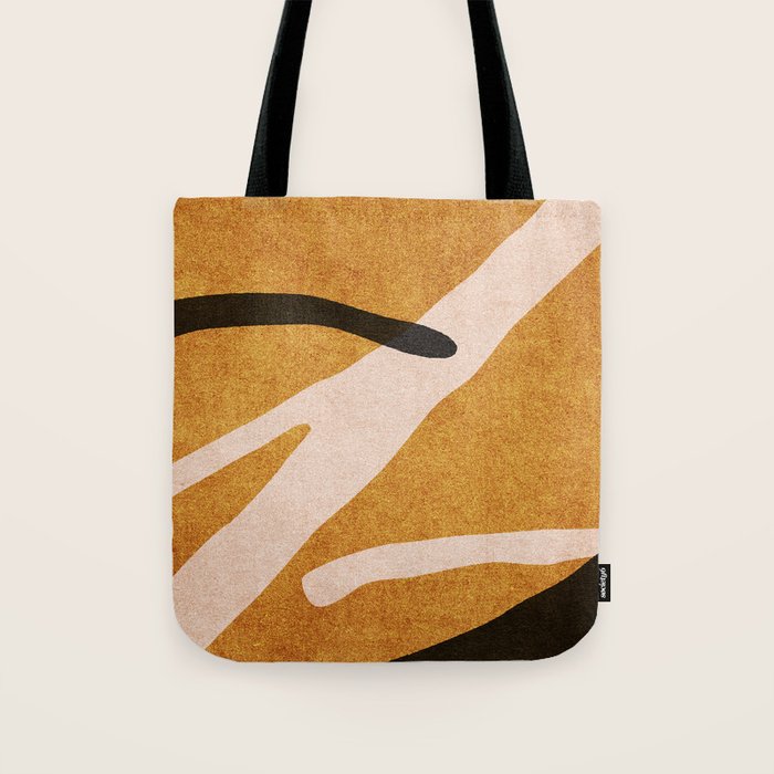 ABSTRACT ALPHABET / Script T Tote Bag Gallery Image 1