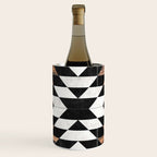 Urban Tribal Pattern No.13 - Aztec - Concrete and Wood Wine Chiller Gallery Image 1