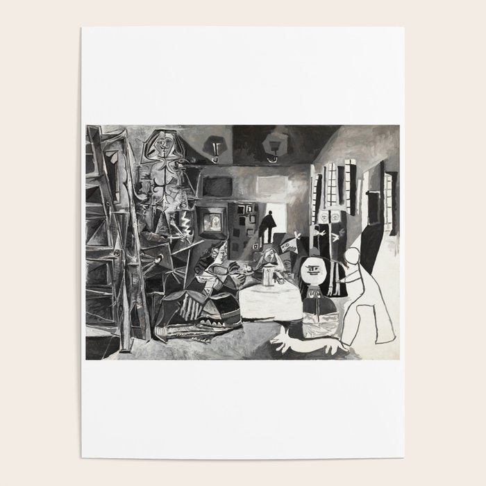 PIcasso The Maids Of Honor, Las Meninas, after Velázquez, 1957 Artwork Reproduction, Tshirts, Poster Gallery Image 4
