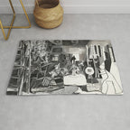 PIcasso The Maids Of Honor, Las Meninas, after Velázquez, 1957 Artwork Reproduction, Tshirts, Rug Gallery Image 1
