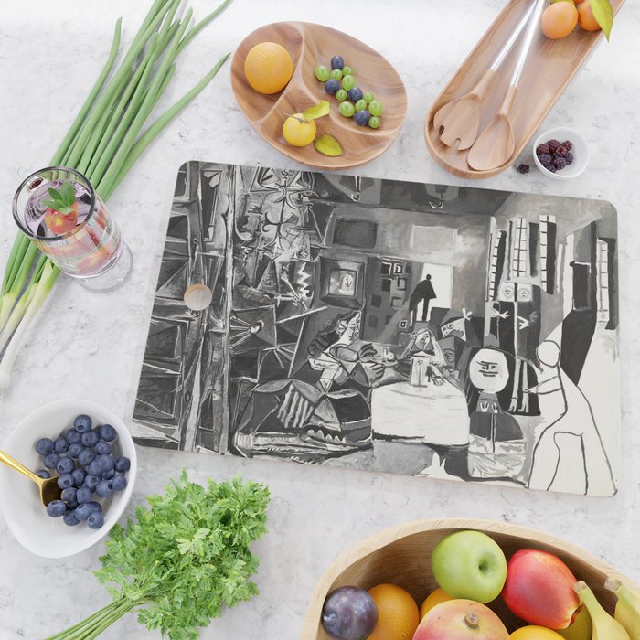 PIcasso The Maids Of Honor, Las Meninas, after Velázquez, 1957 Artwork Reproduction, Tshirts, Cutting Board Gallery Image 2