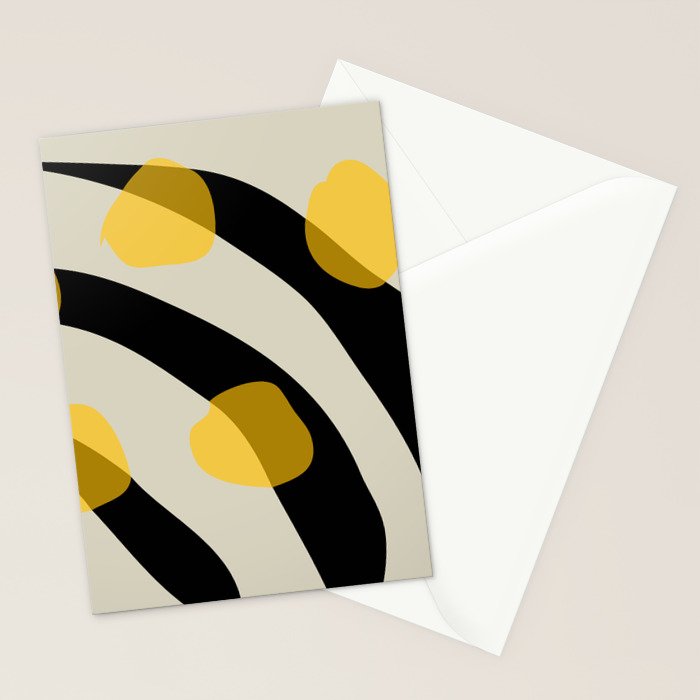 Yellow Gray Abstract Vector Art Digital Painting Stationery Card Gallery Image 2
