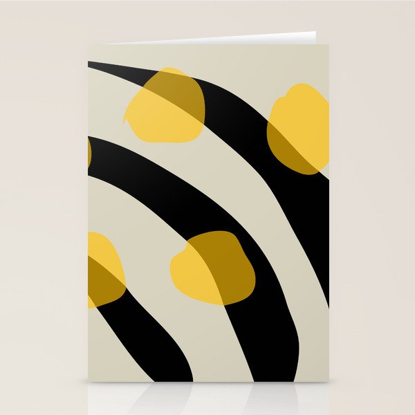 Yellow Gray Abstract Vector Art Digital Painting Stationery Card Gallery Image 1