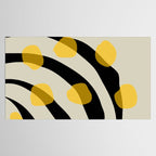 Yellow Gray Abstract Vector Art Digital Painting Tablecloth Gallery Image 2
