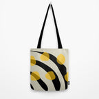 Yellow Gray Abstract Vector Art Digital Painting Tote Bag Gallery Image 2