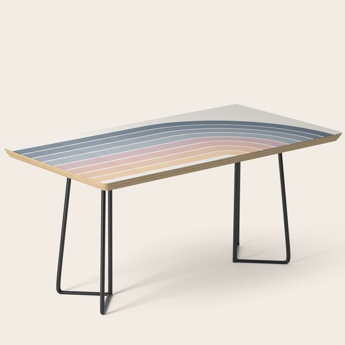 Gradient Arch XXII Sunrise Mid Century Modern Rainbow Coffee Table Gallery Image 1