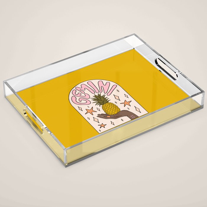 Gemini Pineapple Acrylic Tray Gallery Image 1