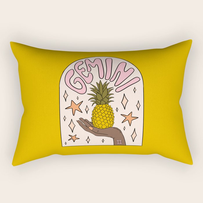 Gemini Pineapple Rectangular Pillow Gallery Image 1