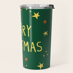 Merry Christmas hand lettering Travel Mug Gallery Image 2