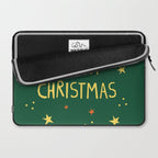 Merry Christmas hand lettering Laptop Sleeve Gallery Image 2