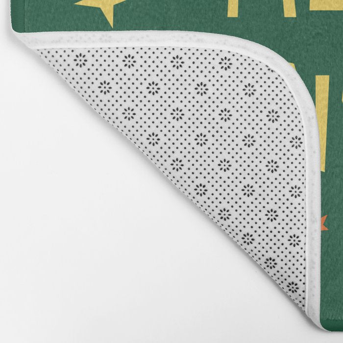Merry Christmas hand lettering Bath Mat Gallery Image 2