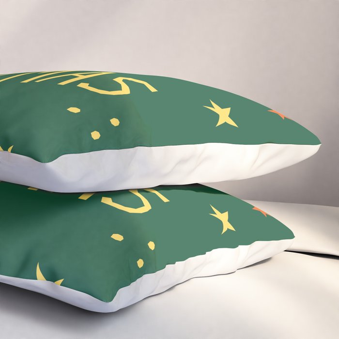 Merry Christmas hand lettering Pillow Sham Gallery Image 3