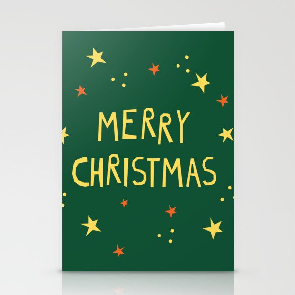 Merry Christmas hand lettering Stationery Card Gallery Image 2