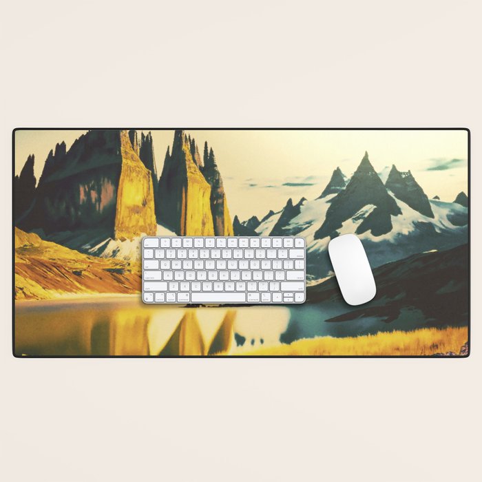 Travelling the Zenken Plains Desk Mat Gallery Image 1