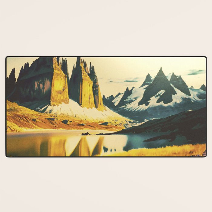 Travelling the Zenken Plains Desk Mat Gallery Image 3