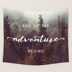 And So The Adventure Begins - Pacific Northwest Wall Tapestry Gallery Image 4