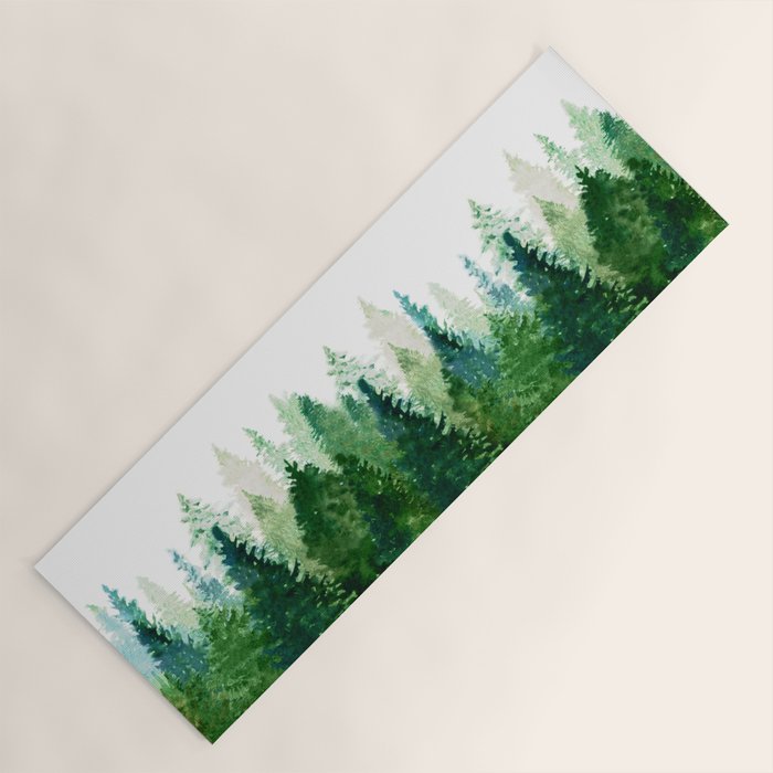 Pine Trees 2 Yoga Mat Gallery Image 1