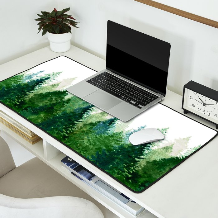 Pine Trees 2 Desk Mat Gallery Image 2