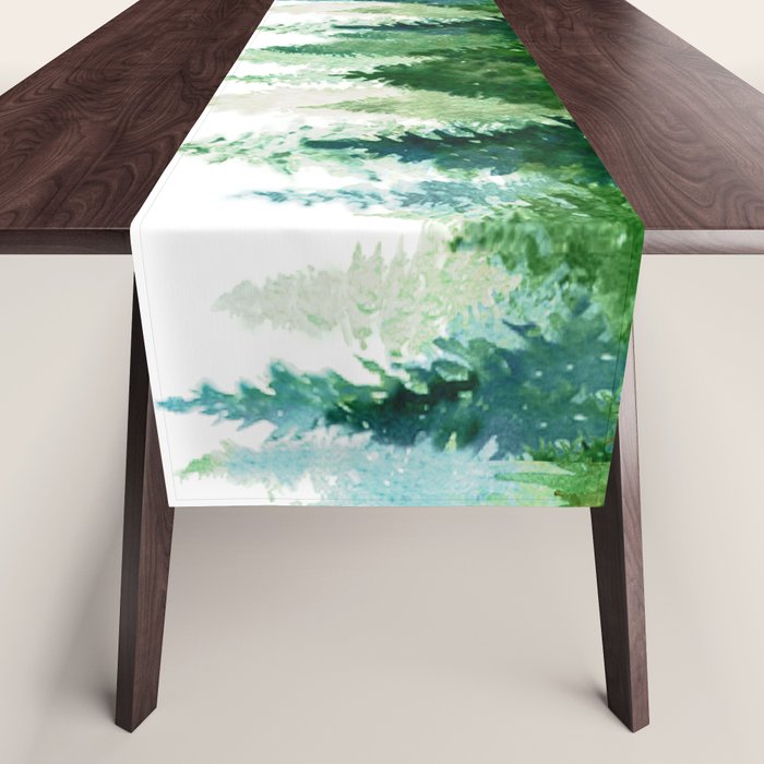Pine Trees 2 Table Runner Gallery Image 1