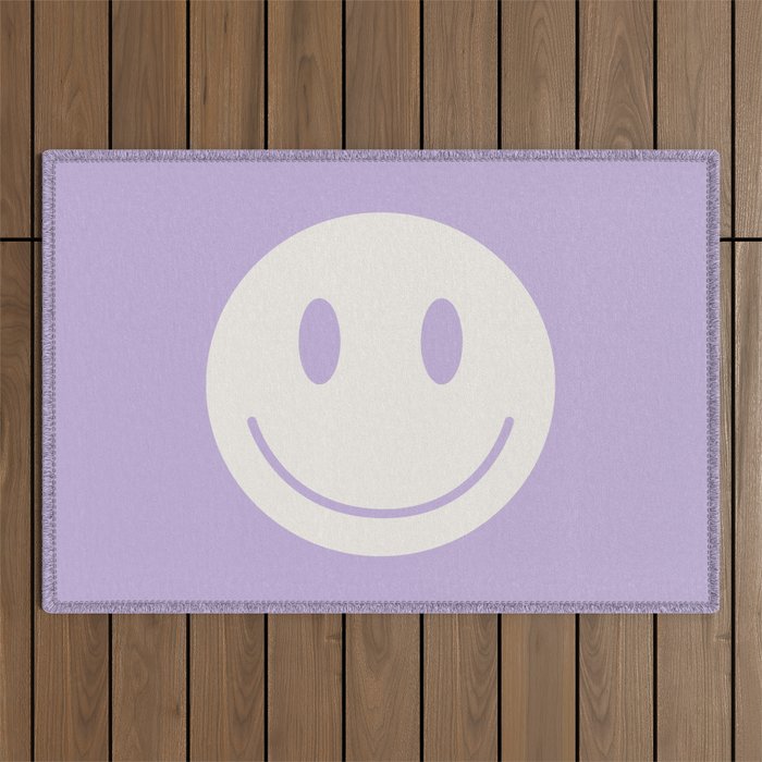 Happy Thoughts Lavender Outdoor Rug Gallery Image 1