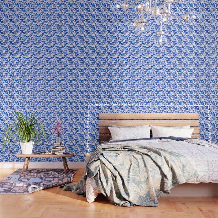 Whimsical Blue Bow Pattern - Perfect for Creative Holiday and Winter Projects Wallpaper Gallery Image 1