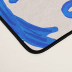 Whimsical Blue Bow Pattern - Perfect for Creative Holiday and Winter Projects Desk Mat Gallery Image 4