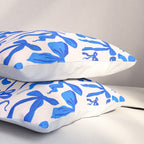 Whimsical Blue Bow Pattern - Perfect for Creative Holiday and Winter Projects Pillow Sham Gallery Image 3