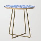 Whimsical Blue Bow Pattern - Perfect for Creative Holiday and Winter Projects Side Table Gallery Image 1