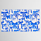 Whimsical Blue Bow Pattern - Perfect for Creative Holiday and Winter Projects Tablecloth Gallery Image 2