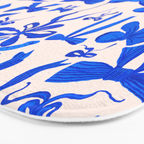 Whimsical Blue Bow Pattern - Perfect for Creative Holiday and Winter Projects Bath Mat Gallery Image 3