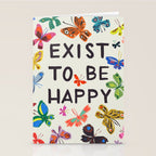 Exist To Be Happy Stationery Card Gallery Image 2