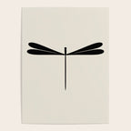Dragonfly Pattern VIII Neutral Off White Poster Gallery Image 4