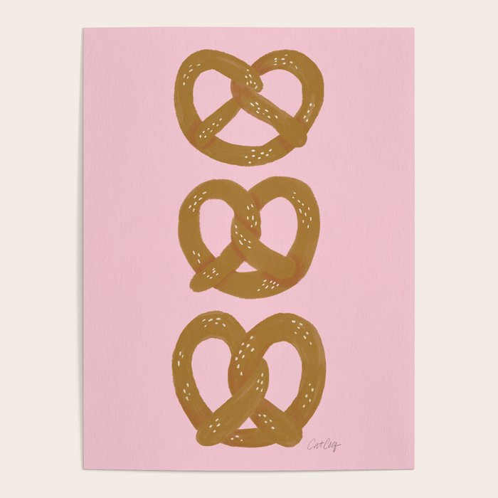 Pretzel Pattern - Blush Poster Gallery Image 4