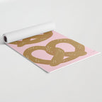 Pretzel Pattern - Blush Yoga Mat Gallery Image 2