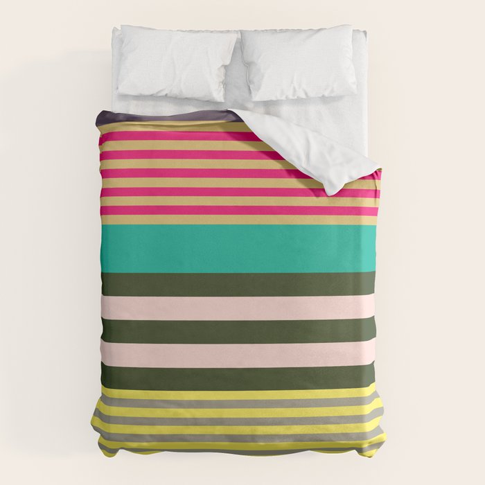 stripe pattern 02 Duvet Cover Gallery Image 6